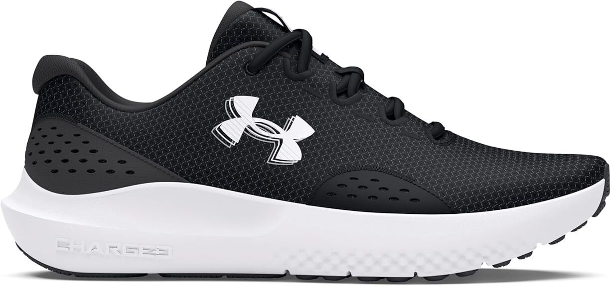 Under Armour men's Charged Surge 4 Sneaker 3027000 001 Black / Anthracite / White - AllSportsWearUSA